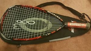 ektelon o3 RED 2700 racquetball racquet SS grip with headcover