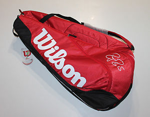 WILSON FEDERER TEAM III 6 PACK BAG - RED