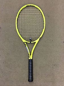 USED Demo Volkl SuperG 10 295 - 4 3/8 Grip STRUNG w/ LiveWireXP 16 @55lbs