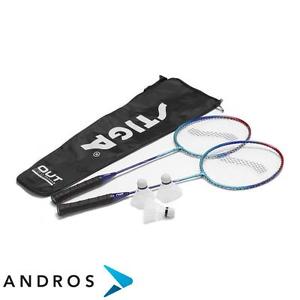 STIGA Set di 4 raquetas FAMILY FS + 2 volantes + red + tensor red