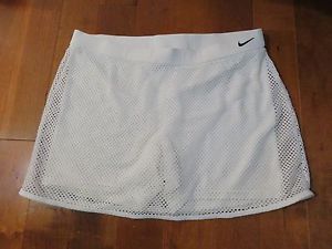 Nike Dri-fit White Stretch Tennis Skirt-Skort M (8-10) Euc