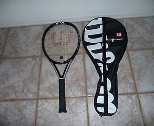 Wilson Triad 3.2 Strung Tennis Racquet 4-1/4 Grip 115-Head Oversize w/ Case Bag