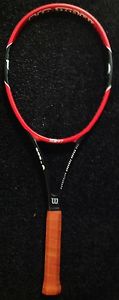 Wilson Pro Staff RF97 Autograph 4-3/8 Tennis Racquet Luxilon Strings