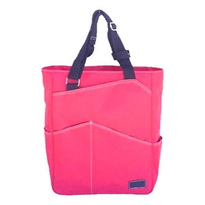 Maggie Mather Tennis Tote Bag - Coral