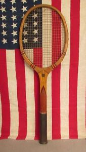 Vintage 1930s Narragansett Standard Wood Tennis Racquet Driver Antique Nice!