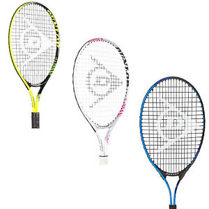 DUNLOP Raqueta Tennis Con Bolso 19 21 25 pulgadas Juveniles Tenis Raqueta Niños