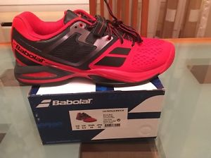BABOLAT CUD PROPULSE BPM AC MENS TENNIS SHOES Size 10US,BLACK/RED