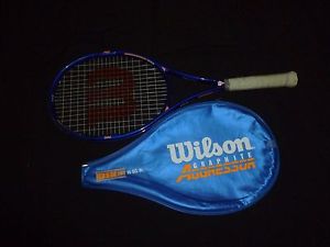 Wilson Graphite Aggressor tennis racket 4-3/8 / L3 High Beam  8.5 si & cover G02