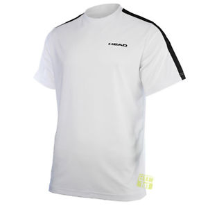 Head Hombre Camiseta de tenis con Fibra funcional deportiva Doherty blanco
