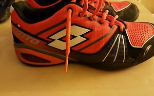 Lotto Stratosphere Tennis Shoes Size  10.5 Color Red and Black
