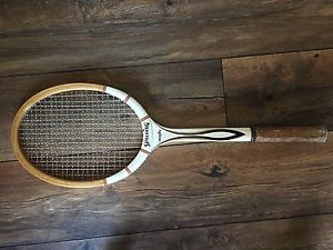 Vintage Spalding Trophy Wooden Tennis Racket