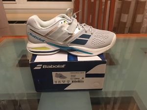 BABOLAT PROPULSE BPM All Court MENS tennis shoes Grey/ Blue.size 10 US