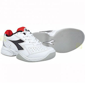 Diadora Niños Zapatillas de tenis Speed Shot ID Jr blanco/negro/rojo