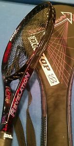 dunlop d.p. super revelation.  95 tennis racquet with case!  new grip!!!