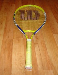 Youth Girl's Wilson Venus & Serena Williams Titanium Yellow Tennis Racket 23"