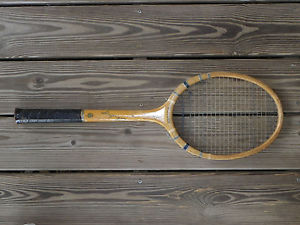 Vtg Slazenger "Victory" Wooden Tennis Racket-England-Murton's-Newcastle-1940s?