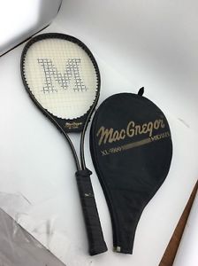 MacGregor Midsize XL-1000 Tennis Racquet L3 L4 3/8" w/cover, used, retro,look