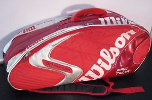 Extra Large WILSON K-FACTOR Pro TOUR RACQUET Sports Multi Racket TENNIS BAG