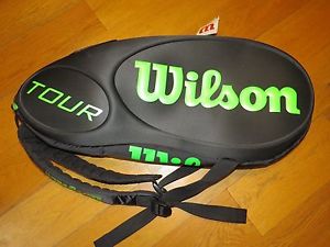 Wilson Tour Black/Lime 9 Pack Tennis Bag_Never used, tag on_Thermoguard_backpack