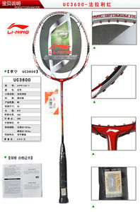 Badminton racket racquet Li Ning Full Carbon both offensive and defensive UC3600