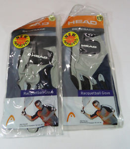 Two(2) HEAD Renegade Right Racquetball Gloves MEDIUM