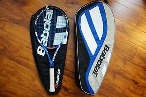 2012-2013 Babolat Pure Drive GT Tech 4 1/4 grip Tennis Racquet / Cover & Bag B/W