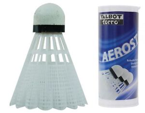 Talbot Torro Badminton Balle Aerostar 3 Pièces blanc Boule en plastique