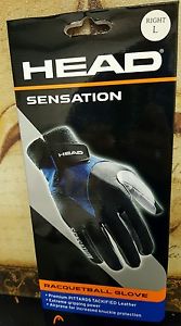 HEAD Sensation Racquetball Glove Right hand LARGE  racket ball 986022 L