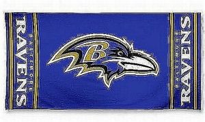Ravens De Baltimore,NFL Football Serviette Plage,Serviette bain plage,NEUF,150cm