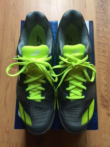 NEW Babolat Jet All Court  Men's Shoe, Yellow/Grey. size 10