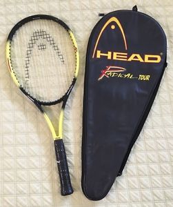 HEAD RADICAL TOUR 18X19 OVERSIZE 107SQ" TENNIS RACKET MINT W/CASE 4 3/8 AGASSI