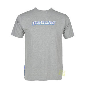 Babolat Hombre CAMISETA de tenis camiseta ENTRENAMIENTO BASIC gris