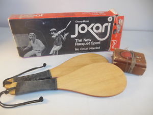 Champ Model JOKARI Racquet Ball Outdoor Game System Retro Sports 1970's!