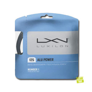 Luxilon Cuerdas de tenis Big Banger ALU POWER 125 16L Conjunto plata