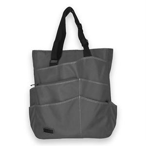 Maggie Mather Tennis Super Tote - Pewter