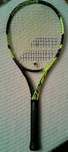Babolat Pure Aero Tennis Racquet 100 sq in 4 1/4 grip, new overgrip, nice!
