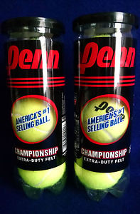 12 CANS Penn Tennis Balls Championship Extra-Duty Felt Official USTA,  36 Balls