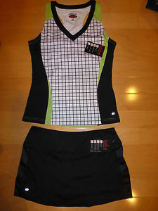 New Bolle Women's 2pc Tennis Top and Skort Set Size M
