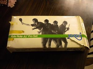 Vintage JOKARI Kyle Rote Jr Pro Set Racket Ball Tennis Wood Paddles Original Box