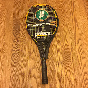 Prince Force 3 Tennis Racquet Absolute Alloy Black and Yellow w/ Carrying Case