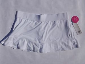 NWT Eleven by Venus women's XL white mini break skort skirt built in shorts