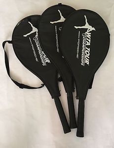 WTA Tour Three Tennis Racquets AEG  One Autographed By Lindsey Davenport