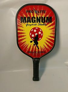 Pro-Lite Magnum graphite stealth pickle ball paddle raquet