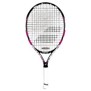 BABOLAT Pure Drive 23 Junior Tennis Racquet, Black/Pink