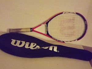 WILSON NCODE NRAGE OVERSIZE OS TENNIS RACQUET 4 1/4" GRIP