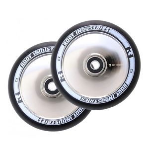 Root Industries 'Air' Roues 120mm pour Scooter Stunt - Noir Miroir Chrome
