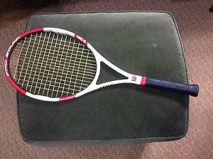 WILSON 95S SPIN EFFECT TENNIS RACQUET 4 3/8  USED 95 S