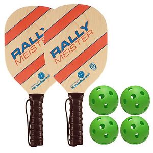 Rally Meister Wood Pickleball Paddle Bundle