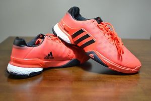 Adidas Barricade Boost 2015 Tennis Shoes US Mens Sz 14.5 Solar Red