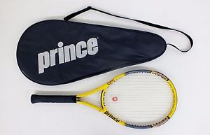PRINCE Air O Scream OS Over Size Yellow TENNIS RACQUET with Travel Bag